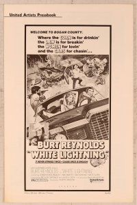 2f553 WHITE LIGHTNING pressbook '73 moonshine bootlegger Burt Reynolds, Ned Beatty