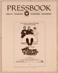 2f556 WHO IS KILLING THE GREAT CHEFS OF EUROPE pressbook '78 George Segal, Jacqueline Bisset