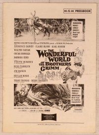 2f563 WONDERFUL WORLD OF THE BROTHERS GRIMM pressbook '62 George Pal fairy tales!