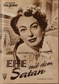 2g216 SUDDEN FEAR German program '53 many different images of Joan Crawford & Jack Palance!