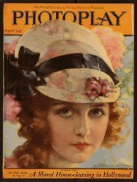 2g053 PHOTOPLAY magazine April 1922 art of pretty Dorothy Gish in cool hat by J. Knowles Hare!