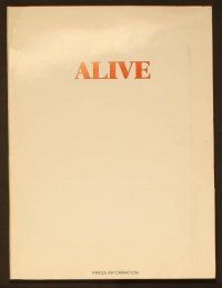 2g229 ALIVE presskit '93 Ethan Hawke, Vincent Spano, based on a true airplane crash story!