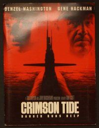 2g274 CRIMSON TIDE presskit '95 Denzel Washington, Gene Hackman, cool submarine images!