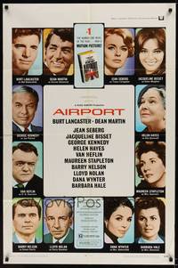 2h023 AIRPORT 1sh '70 Burt Lancaster, Dean Martin, Jacqueline Bisset, Jean Seberg