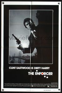 2h255 ENFORCER 1sh '76 photo of Clint Eastwood as Dirty Harry by Bill Gold!