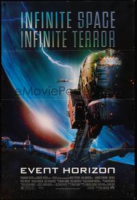 2h261 EVENT HORIZON 1sh '97 Laurence Fishburne, Sam Neill, terror in space!