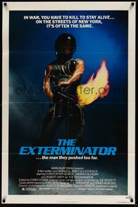 2h269 EXTERMINATOR 1sh '80 Robert Ginty is the man they pushed too far!
