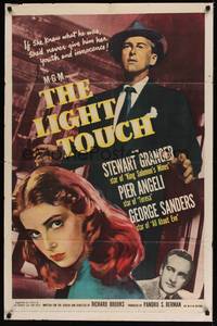 2h484 LIGHT TOUCH 1sh '51 Stewart Granger, Pier Angeli, George Sanders!