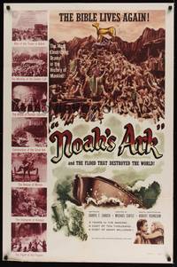 2h619 NOAH'S ARK 1sh R57 Michael Curtiz, the flood that destroyed the world!