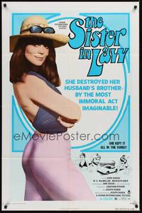 2h784 SISTER IN LAW 1sh '74 sexy immoral Anna Saxon kept it all in the family!