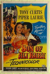 2h798 SON OF ALI BABA 1sh '52 Tony Curtis & Piper Laurie together again!