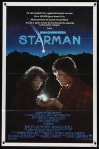 2h811 STARMAN int'l close-up style 1sh '84 John Carpenter, image of alien Jeff Bridges & Karen Allen!