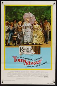 2h899 TOM SAWYER 1sh '73 Johnny Whitaker & young Jodie Foster in Mark Twain's classic story!