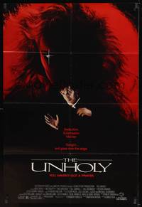 2h931 UNHOLY 1sh '88 tonight evil goes over the edge, cool religious horror image!