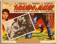 2j062 TIRANDO A MATAR Mexican LC '61 Angel Infante, Lucha Morena, cool western art!