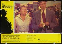 2j032 MAN WHO KNEW TOO MUCH 12 Spanish LCs R80s Alfred Hitchcock, Jimmy Stewart, Doris Day!