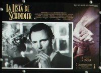 2j037 SCHINDLER'S LIST 12 Spanish LCs '93 Steven Spielberg, Liam Neeson, Ralph Fiennes!