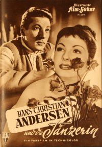 2k179 HANS CHRISTIAN ANDERSEN German program '53 different images of Danny Kaye & Zizi Jeanmaire!