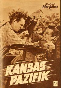 2k183 KANSAS PACIFIC German program '53 Sterling Hayden, Eve Miller, many different images!