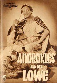 2r176 ANDROCLES & THE LION German program '53 different images of Victor Mature & Jean Simmons!
