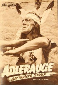 2r178 APACHE CHIEF German program '53 Native Americans Alan Curtis & Russell Hayden, different!