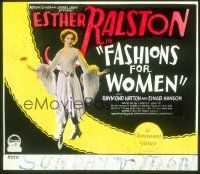 2r131 FASHIONS FOR WOMEN glass slide '27 pretty Esther Ralston, directed by Dorothy Arzner!