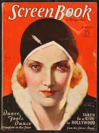 2r066 SCREEN BOOK magazine March 1931 great art of Marlene Dietrich by Thomas Webb!