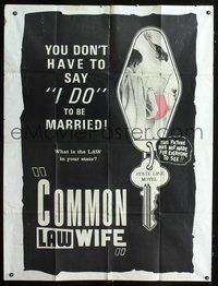 2s079 COMMON LAW WIFE 2sh '63 sexploitation, you don't have to say 'I do' to be married!