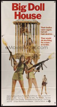 2s332 BIG DOLL HOUSE int'l 3sh '71 artwork of Pam Grier whose body was caged, but not her desires!