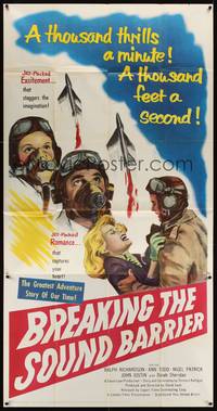2s347 BREAKING THE SOUND BARRIER 3sh '52 David Lean, a thousand thrills a second, different image!
