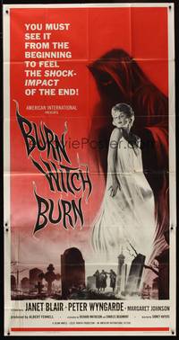 2s349 BURN WITCH BURN 3sh '62 undead demons of Hell arise to terrorize the world!