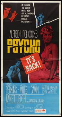 2s538 PSYCHO 3sh R65 sexy half-dressed Janet Leigh, Anthony Perkins, Alfred Hitchcock
