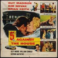 2s186 5 AGAINST THE HOUSE 6sh '55 different art of super sexy Kim Novak gambling in Reno Nevada!
