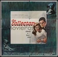 2s205 COLLECTOR 6sh '65 art of Terence Stamp & Samantha Eggar, William Wyler directed!