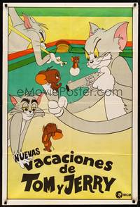 2s174 TOM & JERRY Argentinean '70s wacky art of most famous cat & mouse!