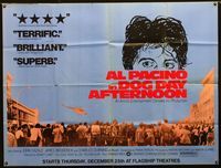 2s011 DOG DAY AFTERNOON subway poster '75 Al Pacino, Sidney Lumet bank robbery crime classic!