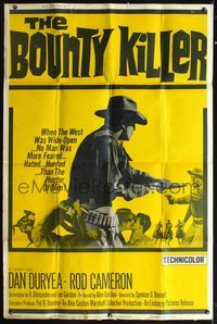 2t408 BOUNTY KILLER 40x60 '65 Dan Duryea, Buster Crabbe, no man was more feared than Bounty Hunter