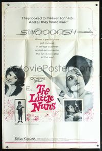 2t432 LITTLE NUNS 40x60 '63 Catherine Spaak, Sylva Koscina, Luciano Salce's Le Monachine!