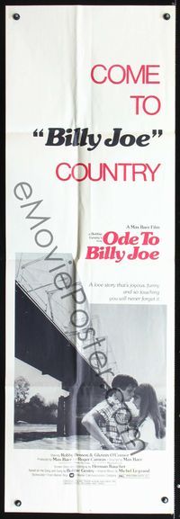 2t395 ODE TO BILLY JOE door panel '76 Robby Benson loves Glynnis O'Connor in southern drama!