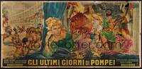 2t001 LAST DAYS OF POMPEII Italian 6p '59 art of Steve Reeves & sexy Cristina Kauffman by Rene!
