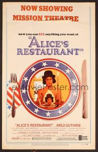 2t073 ALICE'S RESTAURANT WC '69 Arlo Guthrie, musical comedy directed by Arthur Penn!