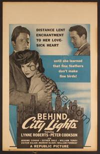 2t096 BEHIND CITY LIGHTS WC '45 distance lent enchantment to Lynne Roberts' love-sick heart!