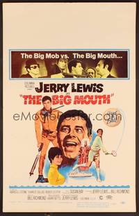 2t098 BIG MOUTH WC '67 Jerry Lewis is the Chicken of the Sea, hilarious D.K. spy spoof artwork!