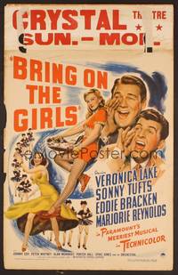 2t104 BRING ON THE GIRLS WC '44 Veronica Lake, Sonny Tufts & Eddie Bracken, sexy dancers!