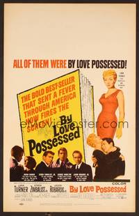 2t107 BY LOVE POSSESSED WC '61 sexy full length Lana Turner, Efrem Zimbalist Jr.