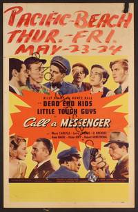 2t108 CALL A MESSENGER WC '39 Billy Halop, Huntz Hall, Dead End Kids and the Little Tough Guys!
