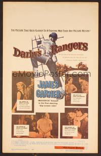 2t131 DARBY'S RANGERS WC '58 James Garner & Jack Warden in World War II, sexy Etchika Choureau!