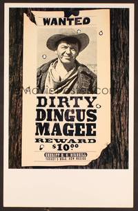 2t137 DIRTY DINGUS MAGEE WC '70 completely different image of Frank Sinatra on wanted poster!