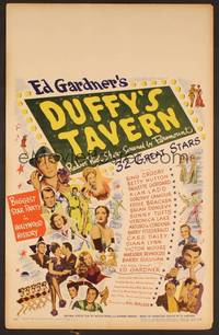 2t145 DUFFY'S TAVERN WC '45 art of Paramount's biggest stars including Lake, Ladd & Crosby!