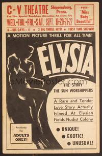 2t148 ELYSIA Benton WC '34 sexy image, a rare & tender love story actually filmed at a nature camp!